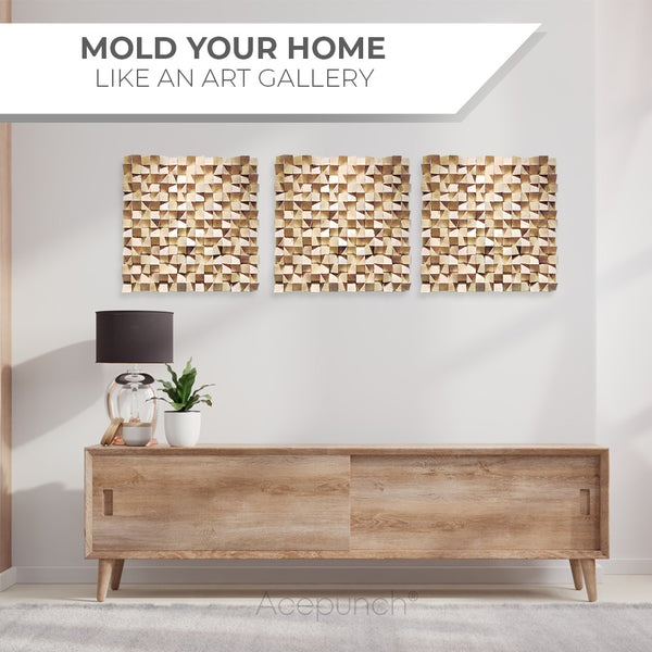 Acepunch 3D Geometric Wood Art Hazelnut AP1295