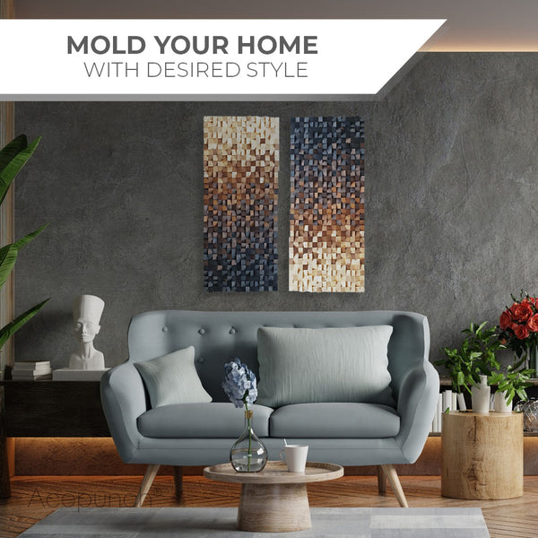 Acepunch 3D Multi-Color Geometric Wood Art Pompeii AP1303