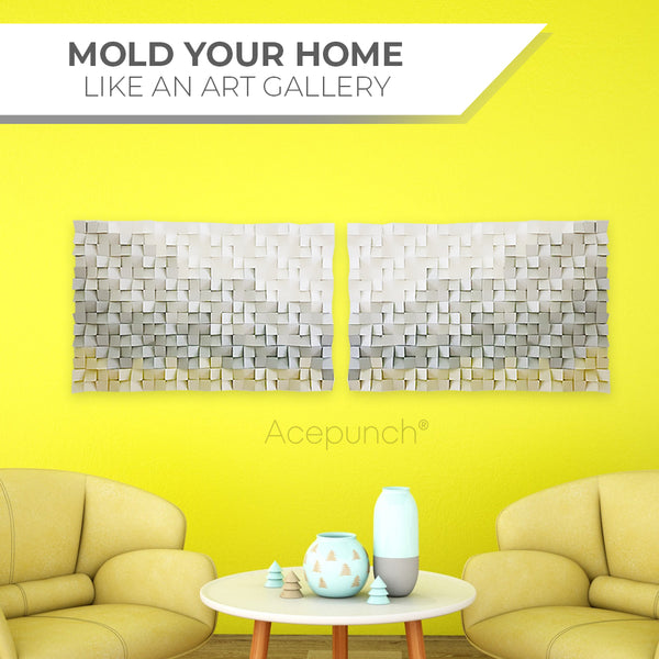 Acepunch 3D Multi-Color Geometric Wood Art Horizon AP1297