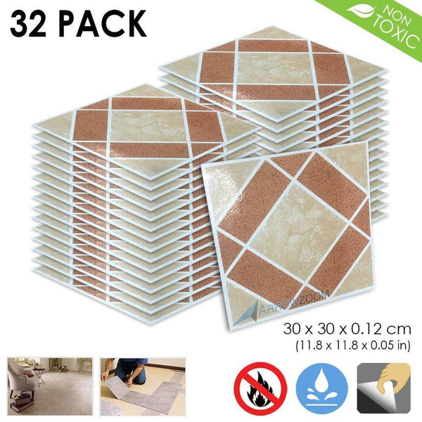 Arrowzoom PVC Vinyl Floor Tile Series Basic Ceramic Pattern 30 x 30 cm KK1175