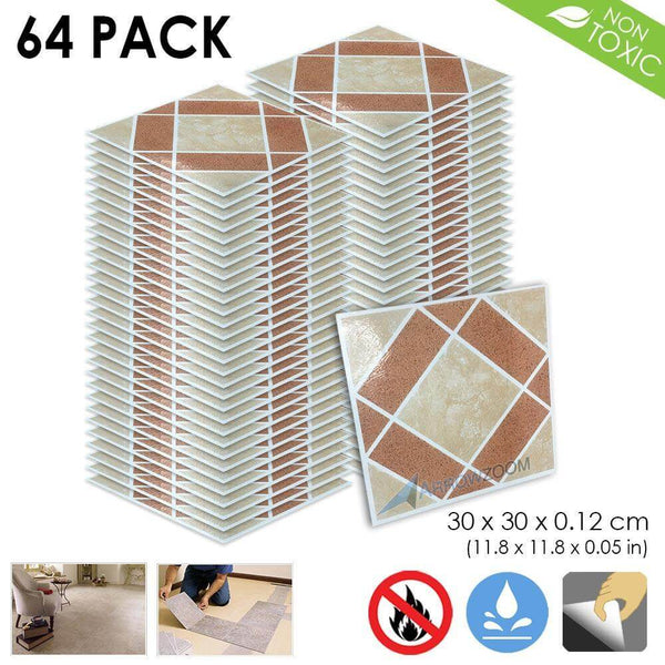 Arrowzoom PVC Vinyl Floor Tile Series Basic Ceramic Pattern 30 x 30 cm KK1175