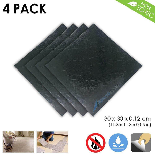 Arrowzoom PVC Vinyl Floor Tile Series Black Marble Pattern 30 x 30 cm KK1175