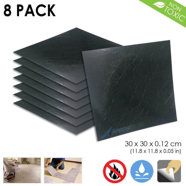 Arrowzoom PVC Vinyl Floor Tile Series Black Marble Pattern 30 x 30 cm KK1175