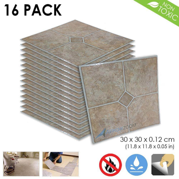 Arrowzoom PVC Vinyl Floor Tile Series Charming Ceramic Pattern 30 x 30 cm KK1175