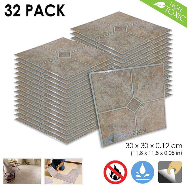 Arrowzoom PVC Vinyl Floor Tile Series Charming Ceramic Pattern 30 x 30 cm KK1175