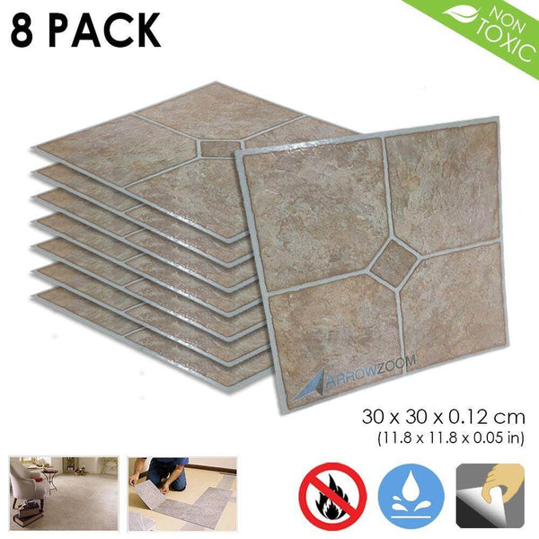 Arrowzoom PVC Vinyl Floor Tile Series Charming Ceramic Pattern 30 x 30 cm KK1175