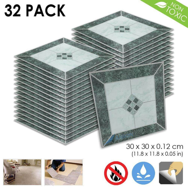 Arrowzoom PVC Vinyl Floor Tile Series Glamorous Ceramic Pattern 30 x 30 cm KK1175