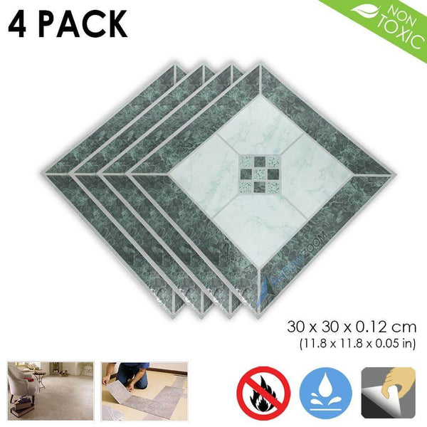 Arrowzoom PVC Vinyl Floor Tile Series Glamorous Ceramic Pattern 30 x 30 cm KK1175