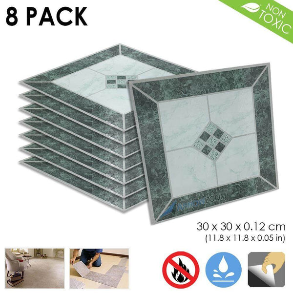 Arrowzoom PVC Vinyl Floor Tile Series Glamorous Ceramic Pattern 30 x 30 cm KK1175