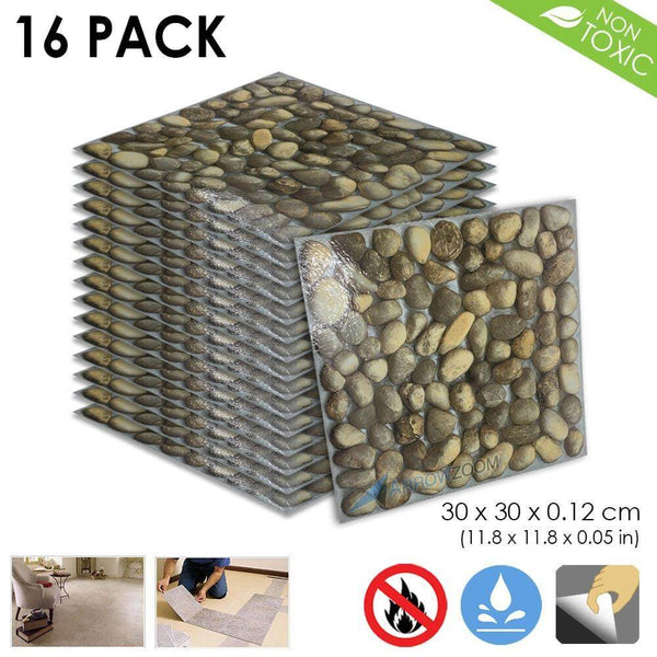 Arrowzoom PVC Vinyl Floor Tile Series Lovely Stones Pattern 30 x 30 cm KK1175