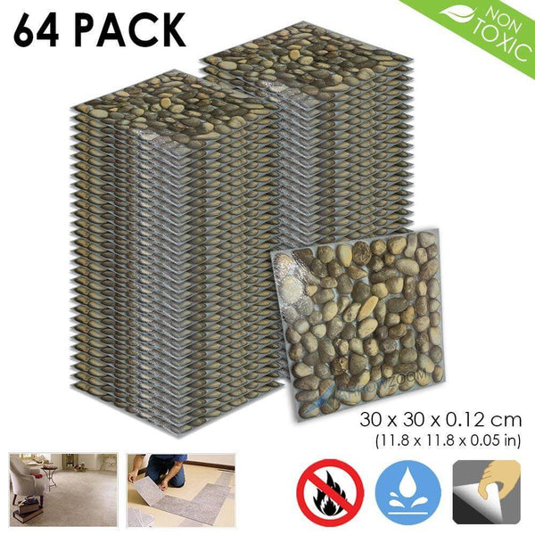 Arrowzoom PVC Vinyl Floor Tile Series Lovely Stones Pattern 30 x 30 cm KK1175