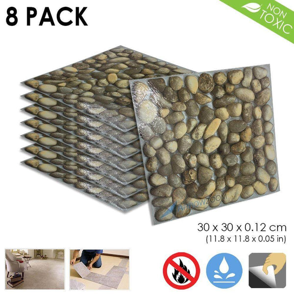 Arrowzoom PVC Vinyl Floor Tile Series Lovely Stones Pattern 30 x 30 cm KK1175