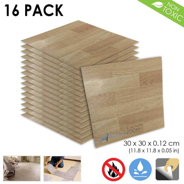 Arrowzoom PVC Vinyl Floor Tile Series Relaxing Wood Pattern 30 x 30 cm KK1175