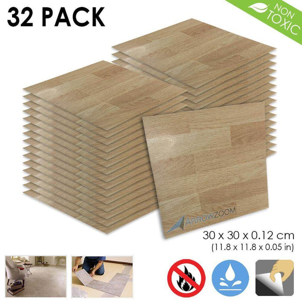 Arrowzoom PVC Vinyl Floor Tile Series Relaxing Wood Pattern 30 x 30 cm KK1175
