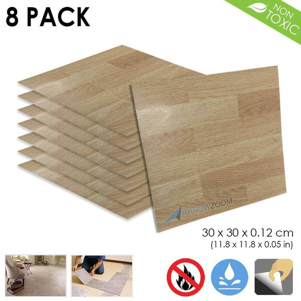 Arrowzoom PVC Vinyl Floor Tile Series Relaxing Wood Pattern 30 x 30 cm KK1175
