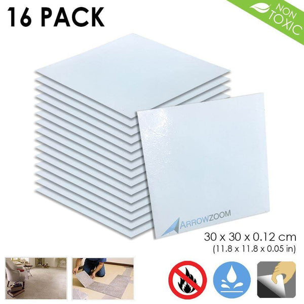 Arrowzoom PVC Vinyl Floor Tile Series White Marble Pattern 30 x 30 cm KK1175