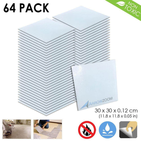 Arrowzoom PVC Vinyl Floor Tile Series White Marble Pattern 30 x 30 cm KK1175