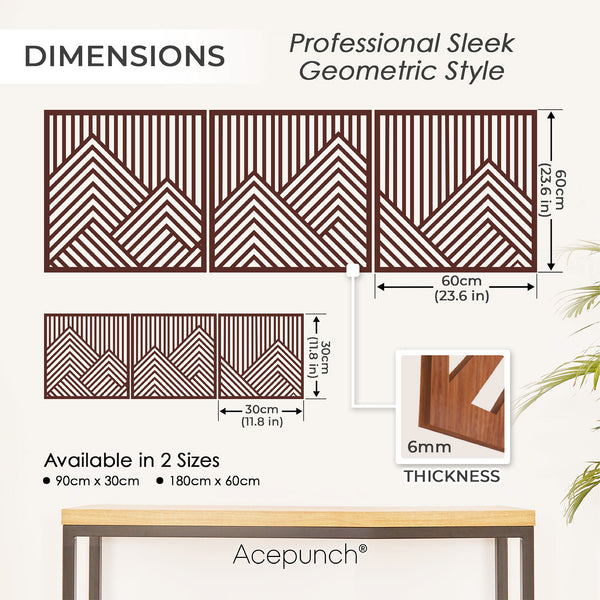 Acepunch Mountain Wood Wall Art Decor AP1287