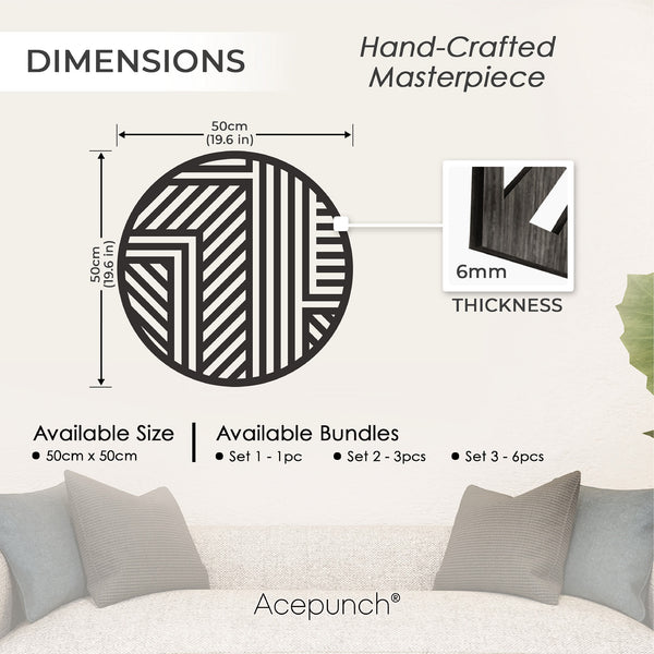 Acepunch Zen Wood Wall Art Decor AP1289