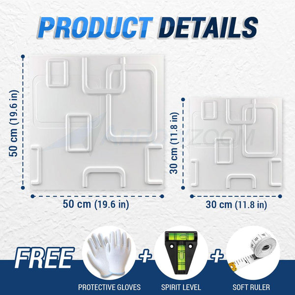 Acepunch Textured PVC 3D Wall Panel Buckle Design - AP1209