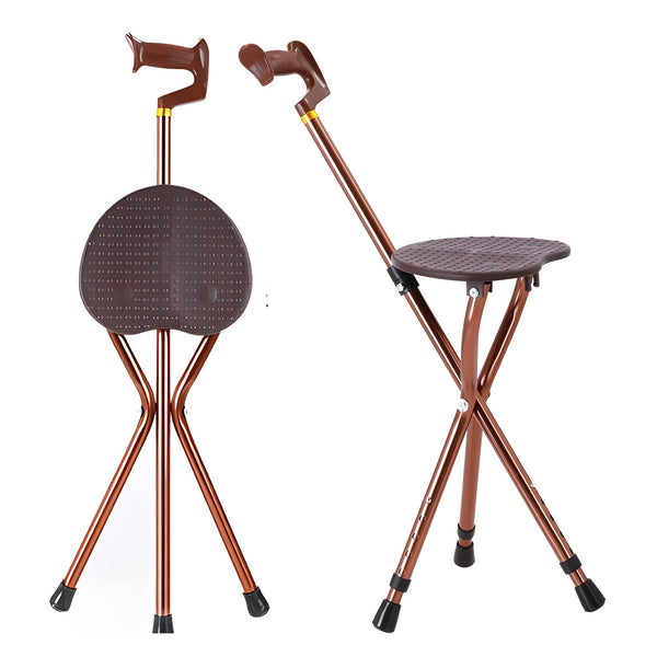 Walking Aid Multifunctional and Adjustable Folding Cane Seat - MO30010