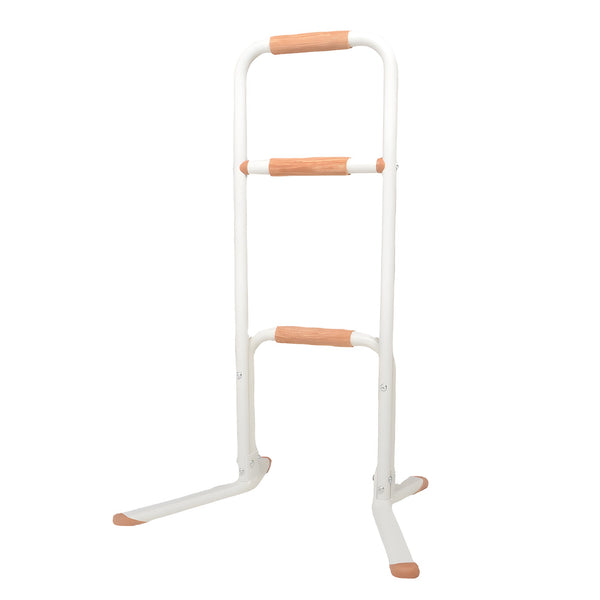 Premium Multi-Functional Wooden Handle 3-Position Movable Sitting Standing Assist Rail - MO30009
