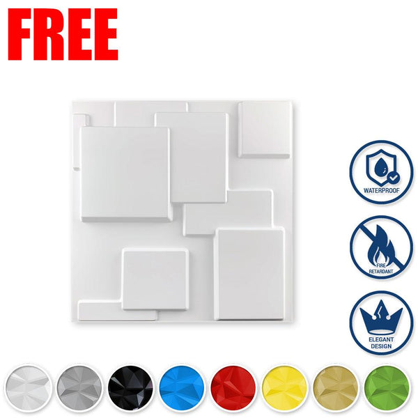 1 Pc SAMPLE Small PVC 3D Wall Panel