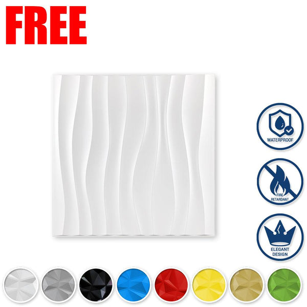 1 Pc SAMPLE Small PVC 3D Wall Panel