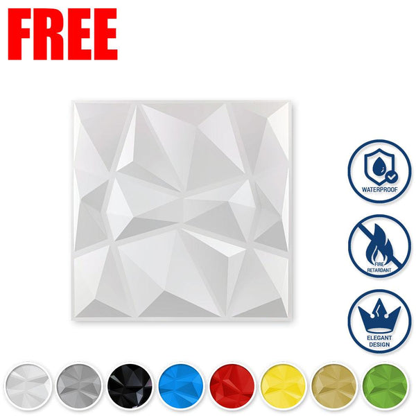 1 Pc SAMPLE Small PVC 3D Wall Panel