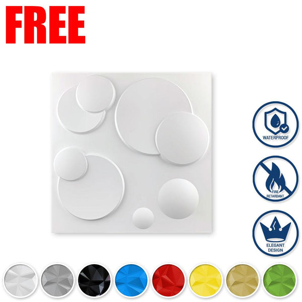 1 Pc SAMPLE Small PVC 3D Wall Panel